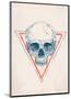 Skull in Triangle No. 2-Balazs Solti-Mounted Art Print