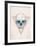 Skull in Triangle No. 2-Balazs Solti-Framed Art Print