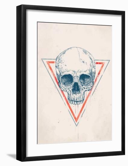 Skull in Triangle No. 2-Balazs Solti-Framed Art Print