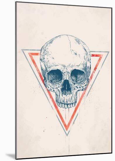 Skull in Triangle No. 2-Balazs Solti-Mounted Art Print