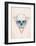 Skull in Triangle No. 2-Balazs Solti-Framed Art Print