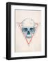 Skull in Triangle No. 2-Balazs Solti-Framed Art Print