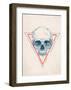 Skull in Triangle No. 2-Balazs Solti-Framed Art Print