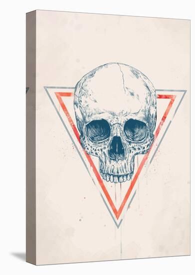 Skull in Triangle No. 2-Balazs Solti-Stretched Canvas