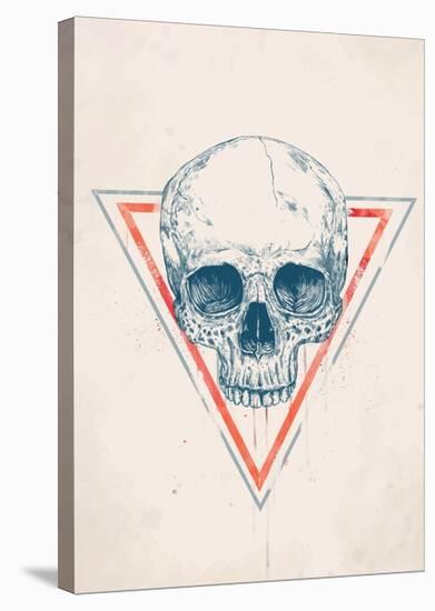 Skull in Triangle No. 2-Balazs Solti-Stretched Canvas