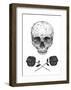 Skull N Roses-Balazs Solti-Framed Art Print