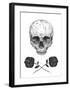 Skull N Roses-Balazs Solti-Framed Art Print