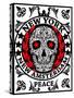 Skull New York Fun Man T Shirt Graphic Design-emeget-Stretched Canvas