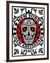 Skull New York Fun Man T Shirt Graphic Design-emeget-Framed Art Print