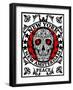 Skull New York Fun Man T Shirt Graphic Design-emeget-Framed Art Print