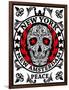 Skull New York Fun Man T Shirt Graphic Design-emeget-Framed Art Print