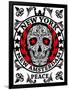 Skull New York Fun Man T Shirt Graphic Design-emeget-Framed Art Print