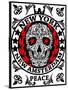 Skull New York Fun Man T Shirt Graphic Design-emeget-Stretched Canvas