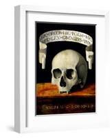 Skull of a Man - Memento Mori-Andrea Previtali-Framed Giclee Print