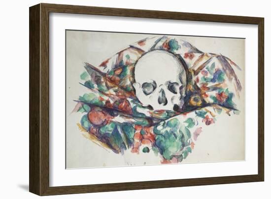 Skull on a Curtain, Circa 1902-1906-Joseph Bail-Framed Giclee Print