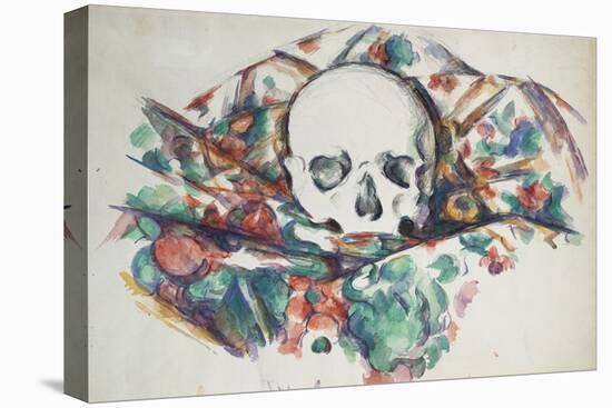 Skull on a Curtain, Circa 1902-1906-Joseph Bail-Stretched Canvas