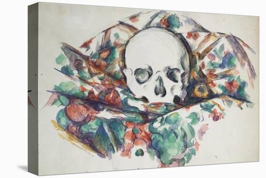 Skull on a Curtain, Circa 1902-1906-Joseph Bail-Stretched Canvas