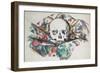 Skull on a Curtain, Circa 1902-1906-Joseph Bail-Framed Giclee Print