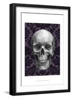 Skull on Damask-Ethan Harper-Framed Art Print