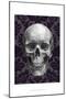 Skull on Damask-Ethan Harper-Mounted Art Print