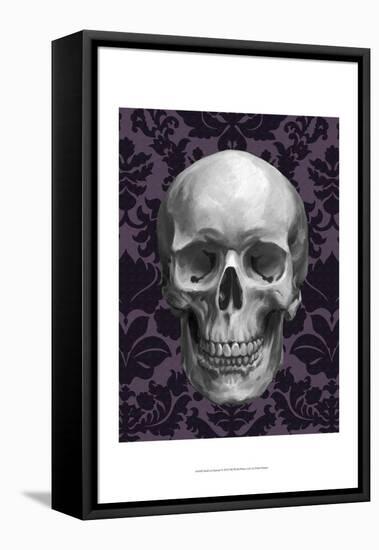 Skull on Damask-Ethan Harper-Framed Stretched Canvas