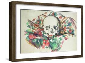 Skull on Drapery, C.1902-06-Paul C?zanne-Framed Giclee Print