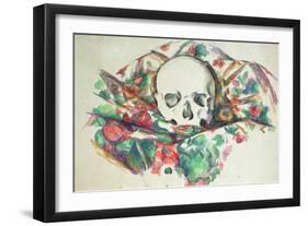 Skull on Drapery, C.1902-06-Paul C?zanne-Framed Giclee Print