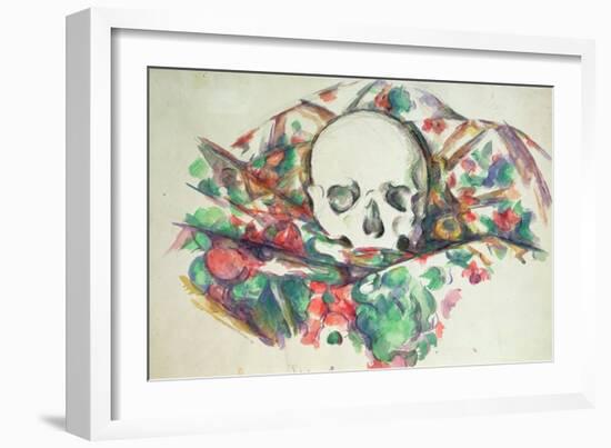 Skull on Drapery, C.1902-06-Paul C?zanne-Framed Giclee Print