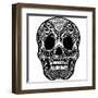 Skull Ornament-krasstin-Framed Art Print