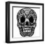 Skull Ornament-krasstin-Framed Art Print