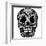 Skull Ornament-krasstin-Framed Art Print