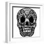 Skull Ornament-krasstin-Framed Art Print