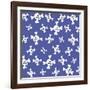 Skull Pattern Blue-Erin Clark-Framed Giclee Print