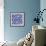 Skull Pattern Blue-Erin Clark-Framed Premium Giclee Print displayed on a wall