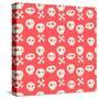 Skull Pattern.-TashaNatasha-Stretched Canvas