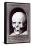 Skull, Right Hand Panel Reverse from the Triptych of Earthly Vanity and Divine Salvation, c.1485-Hans Memling-Framed Stretched Canvas