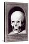Skull, Right Hand Panel Reverse from the Triptych of Earthly Vanity and Divine Salvation, c.1485-Hans Memling-Stretched Canvas