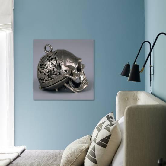 Skull-Shaped Clock, Silver and Gilt Brass, Geneva, Switzerland' Giclee  Print - Jean Rousseau | AllPosters.com