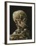 Skull With A Burning Cigarette-Vincent Van Gogh-Framed Art Print