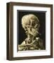 Skull with Burning Cigarette-Vincent van Gogh-Framed Art Print