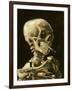 Skull with Burning Cigarette-Vincent van Gogh-Framed Art Print