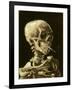 Skull with Burning Cigarette-Vincent van Gogh-Framed Art Print