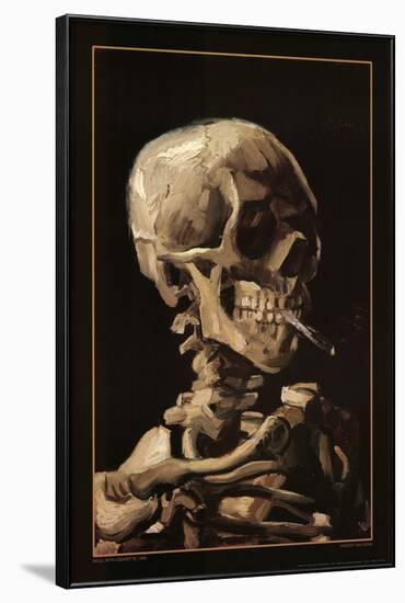 Skull With Cigarette, 1885-Vincent van Gogh-Framed Poster