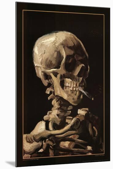 Skull With Cigarette, 1885-Vincent van Gogh-Mounted Poster
