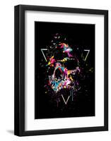 Skull X (color)-Balazs Solti-Framed Art Print