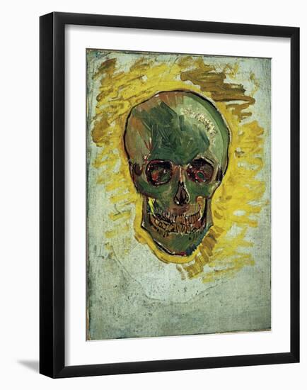 Skull-Vincent van Gogh-Framed Art Print