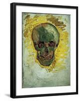 Skull-Vincent van Gogh-Framed Art Print