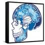 Skull-worksart-Framed Stretched Canvas