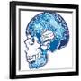 Skull-worksart-Framed Art Print