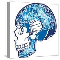 Skull-worksart-Stretched Canvas